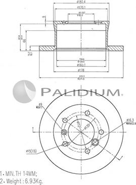 Ashuki P331-077 - Гальмівний диск avtolavka.club