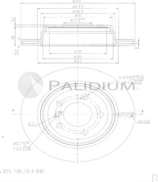 Ashuki P331-149 - Гальмівний диск avtolavka.club