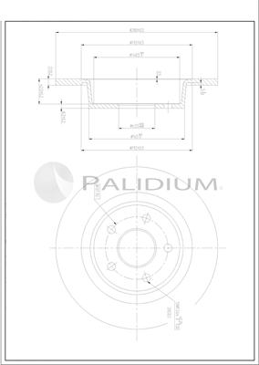 Ashuki P331-145 - Гальмівний диск avtolavka.club