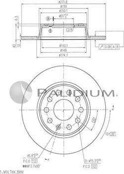 Ashuki P331-115 - Гальмівний диск avtolavka.club