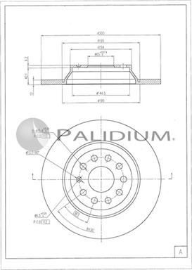 Ashuki P331-135 - Гальмівний диск avtolavka.club