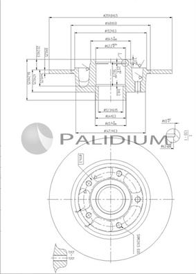 Ashuki P331-128 - Гальмівний диск avtolavka.club