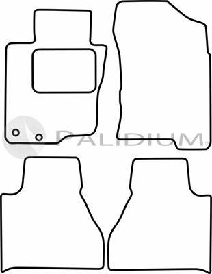 Ashuki PAL18-6121 - Комплект килимків avtolavka.club