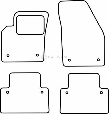 Ashuki PAL18-6891 - Комплект килимків avtolavka.club