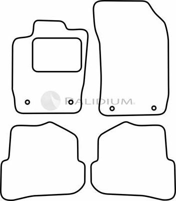 Ashuki PAL18-0028 - Комплект килимків avtolavka.club