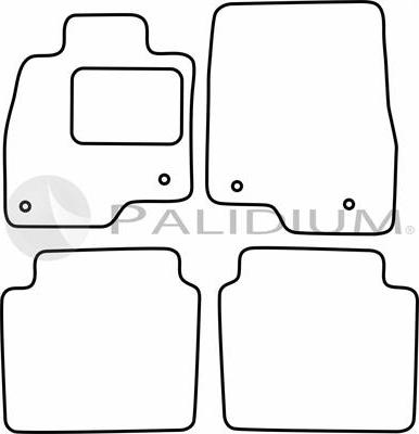 Ashuki PAL18-0888 - Комплект килимків avtolavka.club