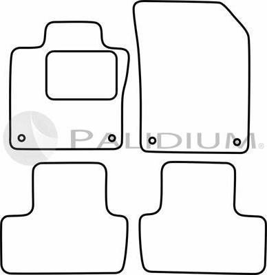 Ashuki PAL18-1906 - Комплект килимків avtolavka.club