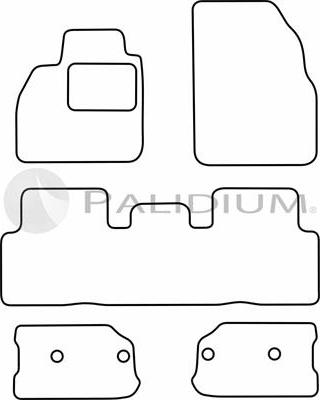 Ashuki PAL18-1405 - Комплект килимків avtolavka.club