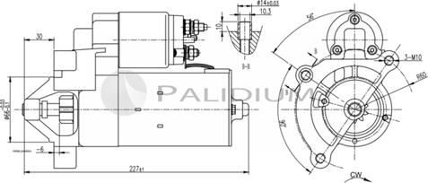 Ashuki PAL17-1010 - Стартер avtolavka.club