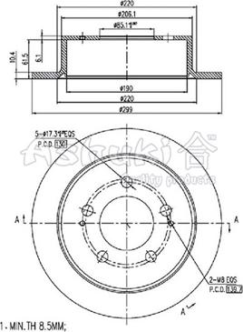 Ashuki SY606-03 - Гальмівний диск avtolavka.club