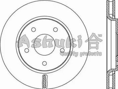 Ashuki US104353 - Гальмівний диск avtolavka.club