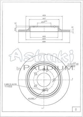 Ashuki Y089-76 - Гальмівний диск avtolavka.club