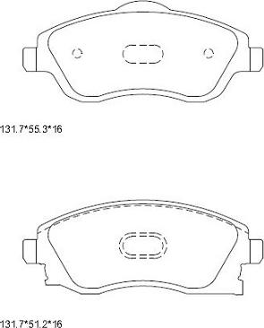 Asimco KD9715 - Гальмівні колодки, дискові гальма avtolavka.club