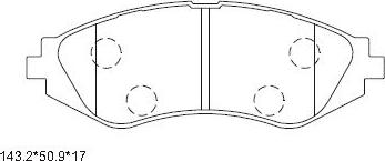 Asimco KD9734 - Гальмівні колодки, дискові гальма avtolavka.club