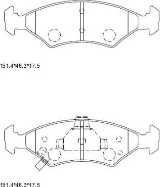 Asimco KD9730 - Гальмівні колодки, дискові гальма avtolavka.club