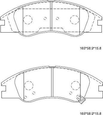 Asimco KD9720 - Гальмівні колодки, дискові гальма avtolavka.club