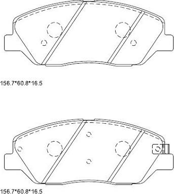 Asimco KD9728 - Гальмівні колодки, дискові гальма avtolavka.club