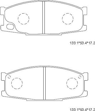 Asimco KD4348 - Гальмівні колодки, дискові гальма avtolavka.club