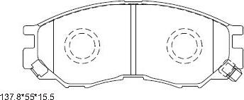 Asimco KD4231 - Гальмівні колодки, дискові гальма avtolavka.club