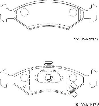 Asimco KD4707 - Гальмівні колодки, дискові гальма avtolavka.club