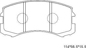 Asimco KD4719W - Гальмівні колодки, дискові гальма avtolavka.club