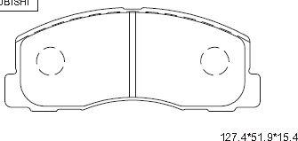 Asimco KD4724 - Гальмівні колодки, дискові гальма avtolavka.club