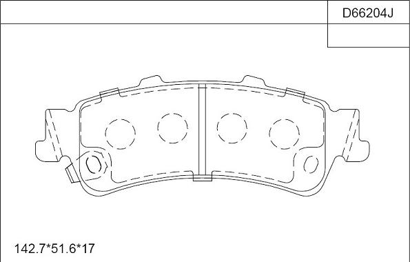 Asimco KD66204 - Гальмівні колодки, дискові гальма avtolavka.club