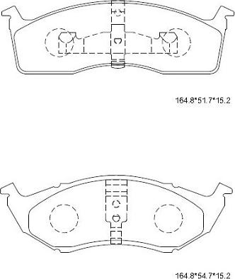 Asimco KD6751 - Гальмівні колодки, дискові гальма avtolavka.club