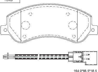 Asimco KD6788 - Гальмівні колодки, дискові гальма avtolavka.club