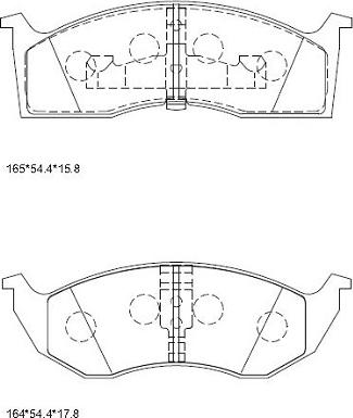 Asimco KD0601 - Гальмівні колодки, дискові гальма avtolavka.club