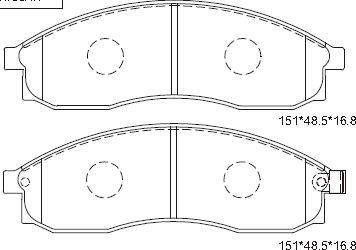 BENDIX 572383X - Гальмівні колодки, дискові гальма avtolavka.club