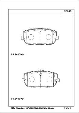 Asimco KD3048 - Гальмівні колодки, дискові гальма avtolavka.club