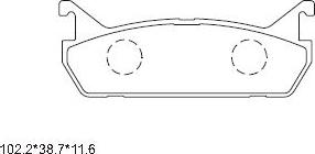 Asimco KD3746 - Гальмівні колодки, дискові гальма avtolavka.club