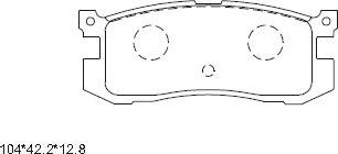 Asimco KD3751 - Гальмівні колодки, дискові гальма avtolavka.club