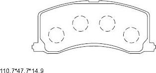 Asimco KD3706 - Гальмівні колодки, дискові гальма avtolavka.club