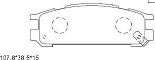 Asimco KD3782 - Гальмівні колодки, дискові гальма avtolavka.club