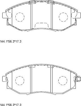 Asimco KD3735F - Гальмівні колодки, дискові гальма avtolavka.club