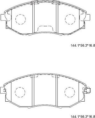 Asimco KD3735 - Гальмівні колодки, дискові гальма avtolavka.club