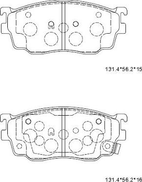 Asimco KD3724 - Гальмівні колодки, дискові гальма avtolavka.club