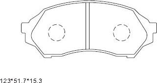 Asimco KD3725 - Гальмівні колодки, дискові гальма avtolavka.club