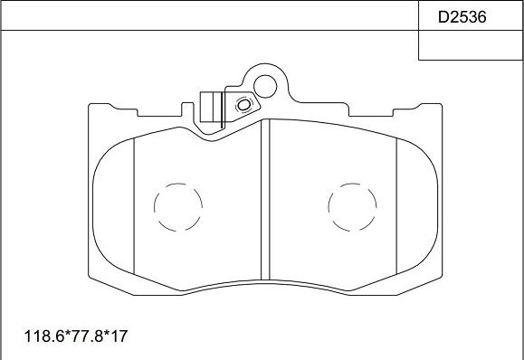 Asimco KD2536 - Гальмівні колодки, дискові гальма avtolavka.club