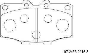 Asimco KD2259 - Гальмівні колодки, дискові гальма avtolavka.club