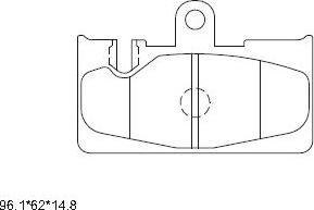 Asimco KD2752 - Гальмівні колодки, дискові гальма avtolavka.club