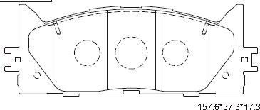 Asimco KD2765 - Гальмівні колодки, дискові гальма avtolavka.club