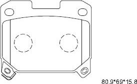 Asimco KD2760 - Гальмівні колодки, дискові гальма avtolavka.club