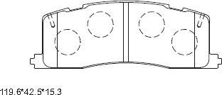 Asimco KD2711 - Гальмівні колодки, дискові гальма avtolavka.club