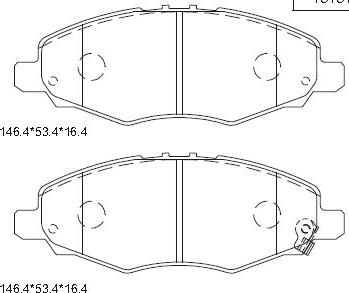 Asimco KD2735 - Гальмівні колодки, дискові гальма avtolavka.club