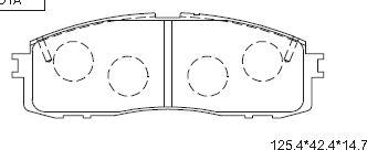 Asimco KD2733 - Гальмівні колодки, дискові гальма avtolavka.club