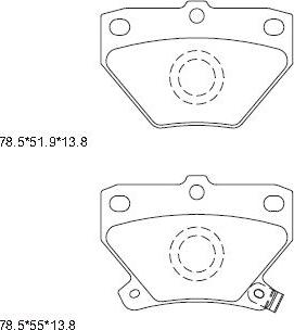 Asimco KD2720 - Гальмівні колодки, дискові гальма avtolavka.club