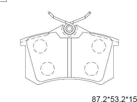 Asimco KD7511 - Гальмівні колодки, дискові гальма avtolavka.club